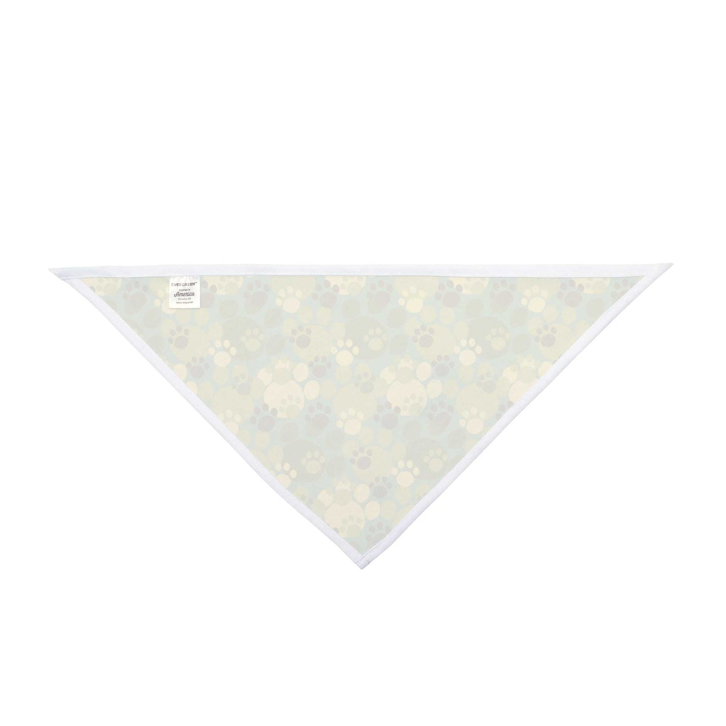 On a white background, the back of the bandana is displayed to show that it has no print on it.