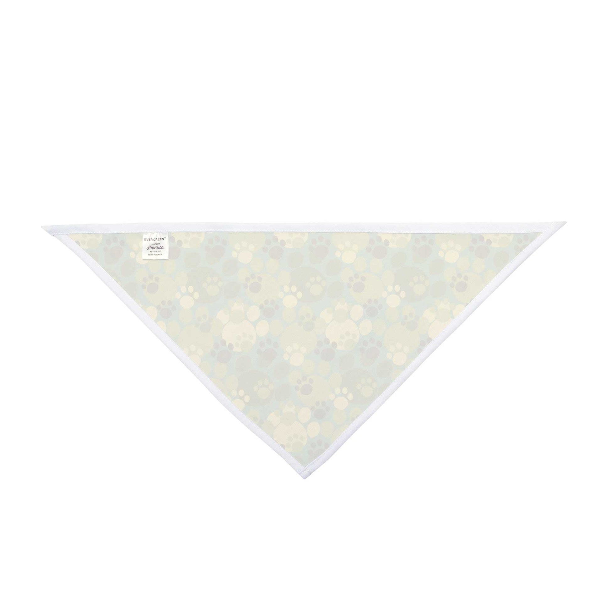 On a white background, the back of the bandana is displayed to show that it has no print on it.